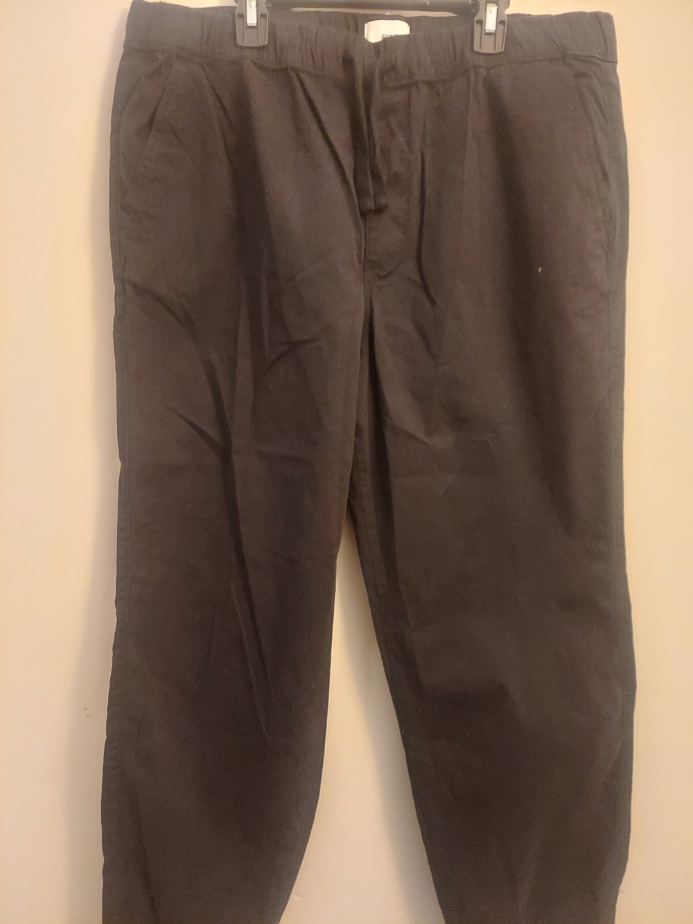 Women's Black Casual Drawstring Pants/Joggers